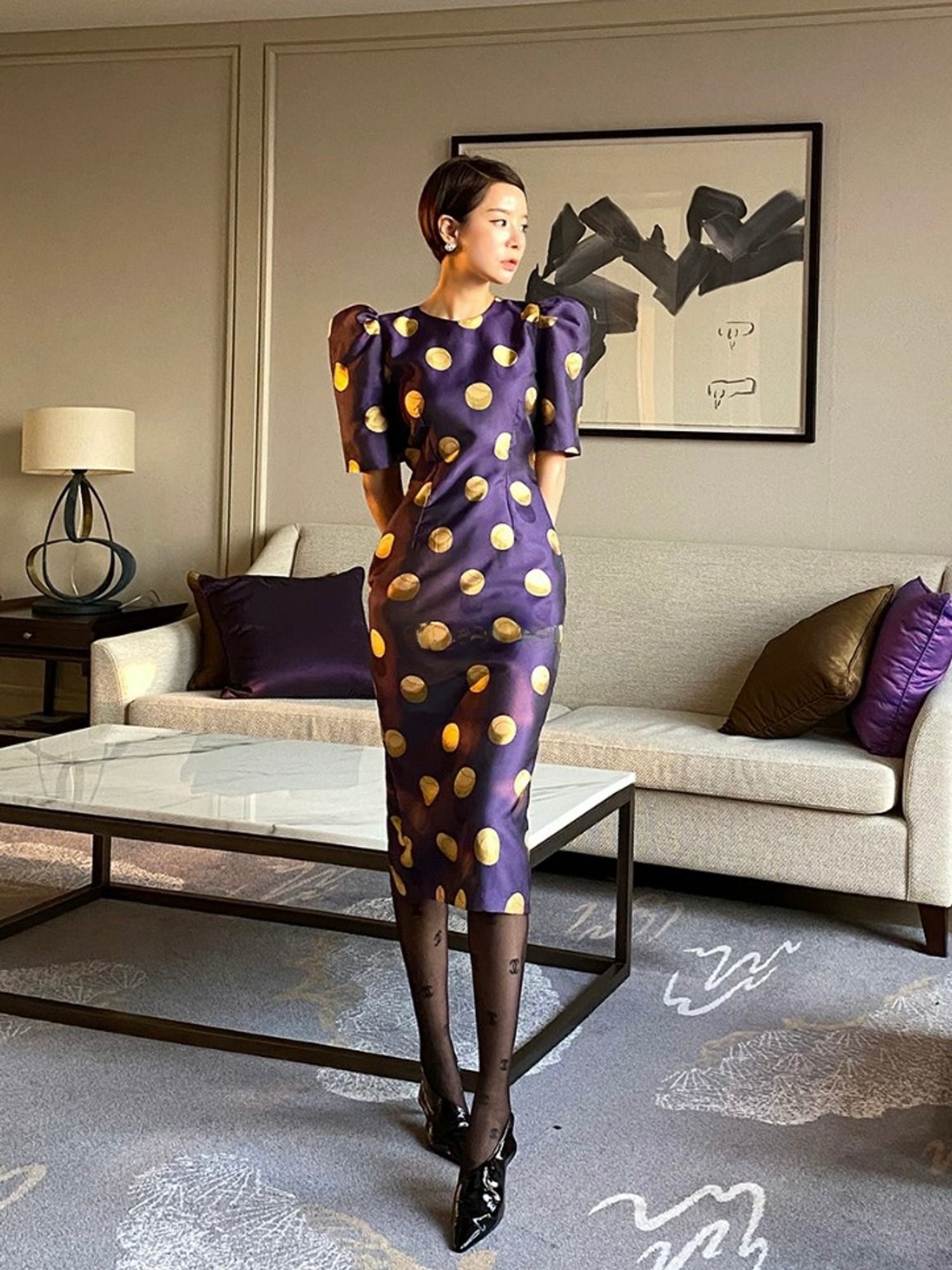 VIVIAN ALLU High Quality Dotted Polka Dress – Stylekstudio